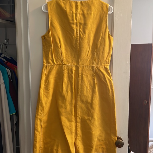 Vintage LL Bean Mustard Yellow Dress - Picture 4 of 4
